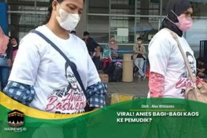 Viral-Anies-Bagi-Bagi-Kaos-Ke-Pemudik