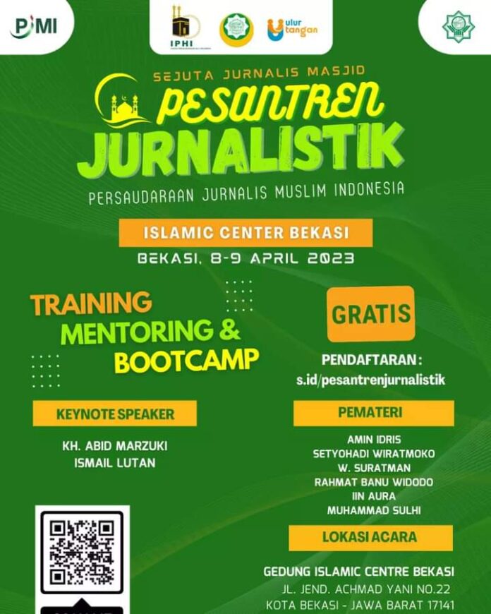 Empat Puluh Orang Akan Ikuti Pesantren Jurnalistik di Bekasi