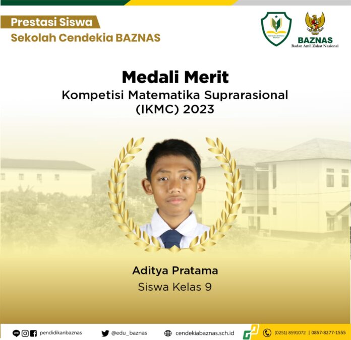 Siswa Sekolah Cendekia BAZNAS Berhasil Raih Medali KOMAS 2023