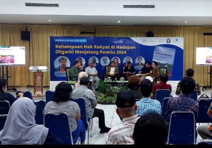 Peluncuran Buku dan Seminar “Kehampaan Hak Rakyat di Hadapan Oligarki Menjelang Pemilu 2024”