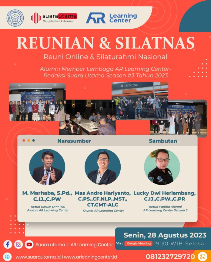 Alumni AR Learning Center di Penjuru Indonesia Berkumpul Temu Kangen dan Silaturahmi Nasional Malam Ini