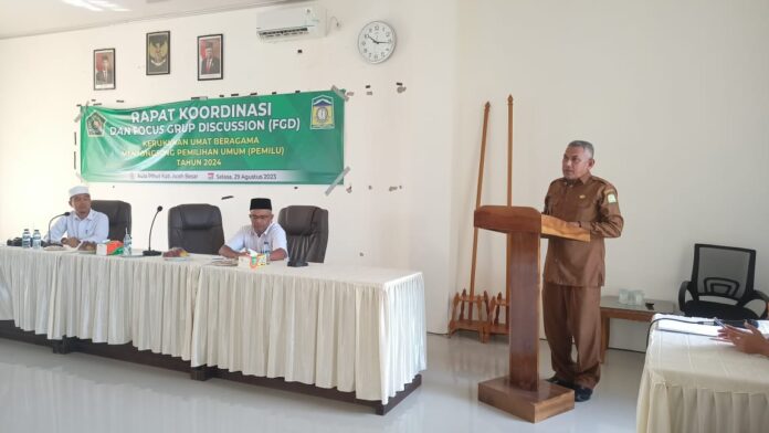 Menyongsong Pemilu 2024, Aceh Besar Gelar FGD KAUB
