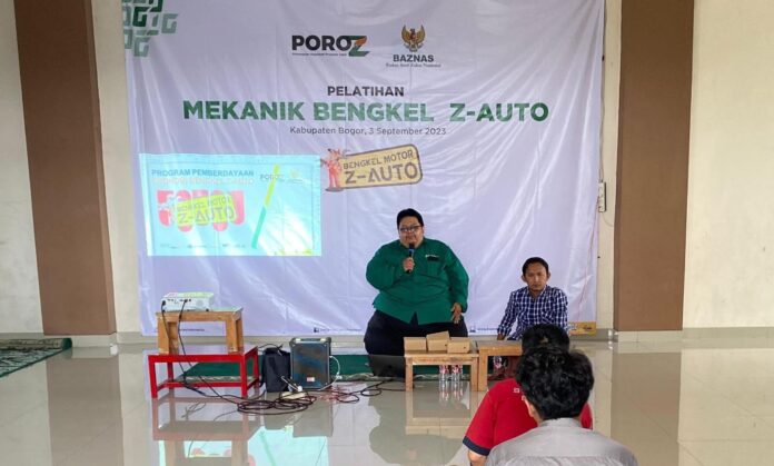 Program Z-Auto, POROZ Beri Pelatihan Perbengkelan Kepada Mustahik